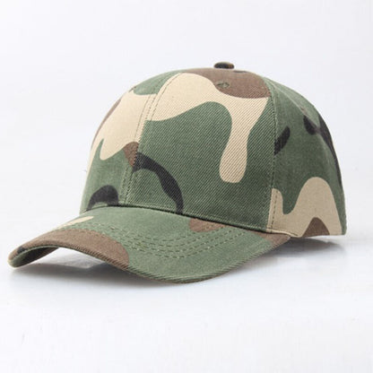 Mens Womens Camouflage Baseball Cap Army Hat Camo Military Fishing Leisure Cap~