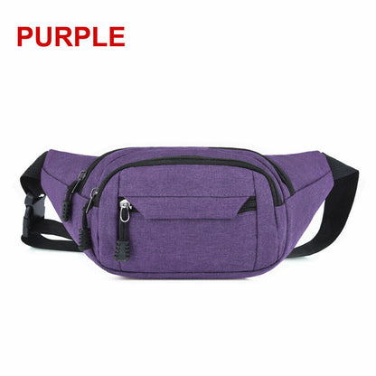 Waist Bag pack Purse Casual Large Phone Belt Bag Pouch Canvas Travel Bags
