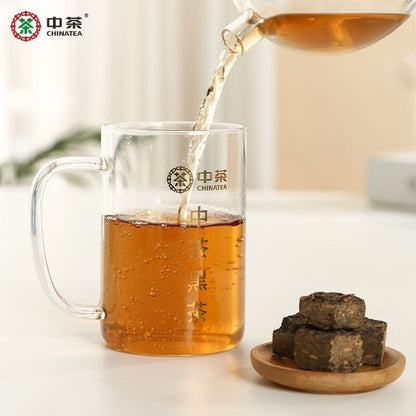 Anhua Black Tea Aging Small Flower Brick Bagged Original Tea Slices 150g