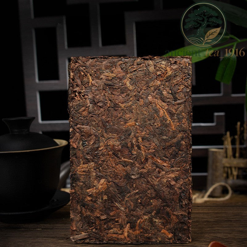 250g Ripe Pu'er Tea Brick Yunnan Menghai 2014 Raw Material Ancient Tree