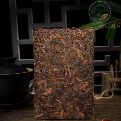 250g Ripe Pu'er Tea Brick Yunnan Menghai 2014 Raw Material Ancient Tree