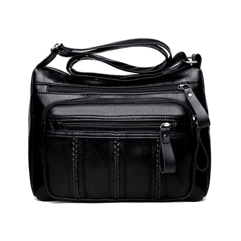 Women Handbag Shoulder Bag PU Leather Crssobody Pouch Messenger Purse Mother Bag