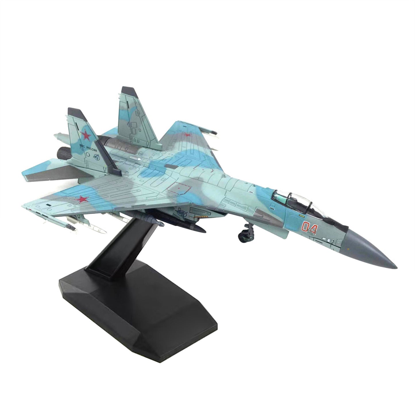 SU-35 Super Flanker Aircraft 1:100 Model Fighter Aviation Military Exhibition