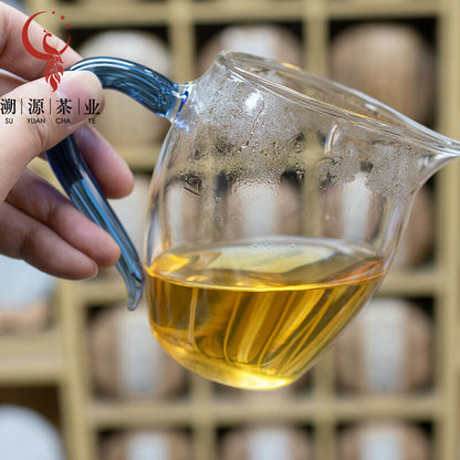 357g Yiwu Heirloom Grünes Siegel Pu'er Raw Tea Cake Yunnan Ancient Tree Cake Tee