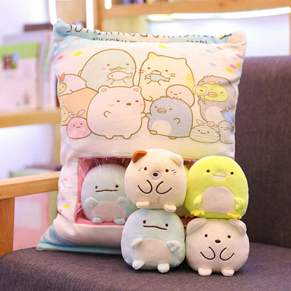 Plush Toy Cartoon Pillow One Bag Biological Cushion San-x Sumikko Gurashi Corner