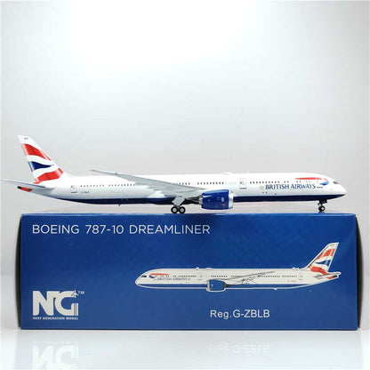 1:400 NG Model BRITISH AIRWAYS BOEING 787-10 Passenger Airplane Diecast Model