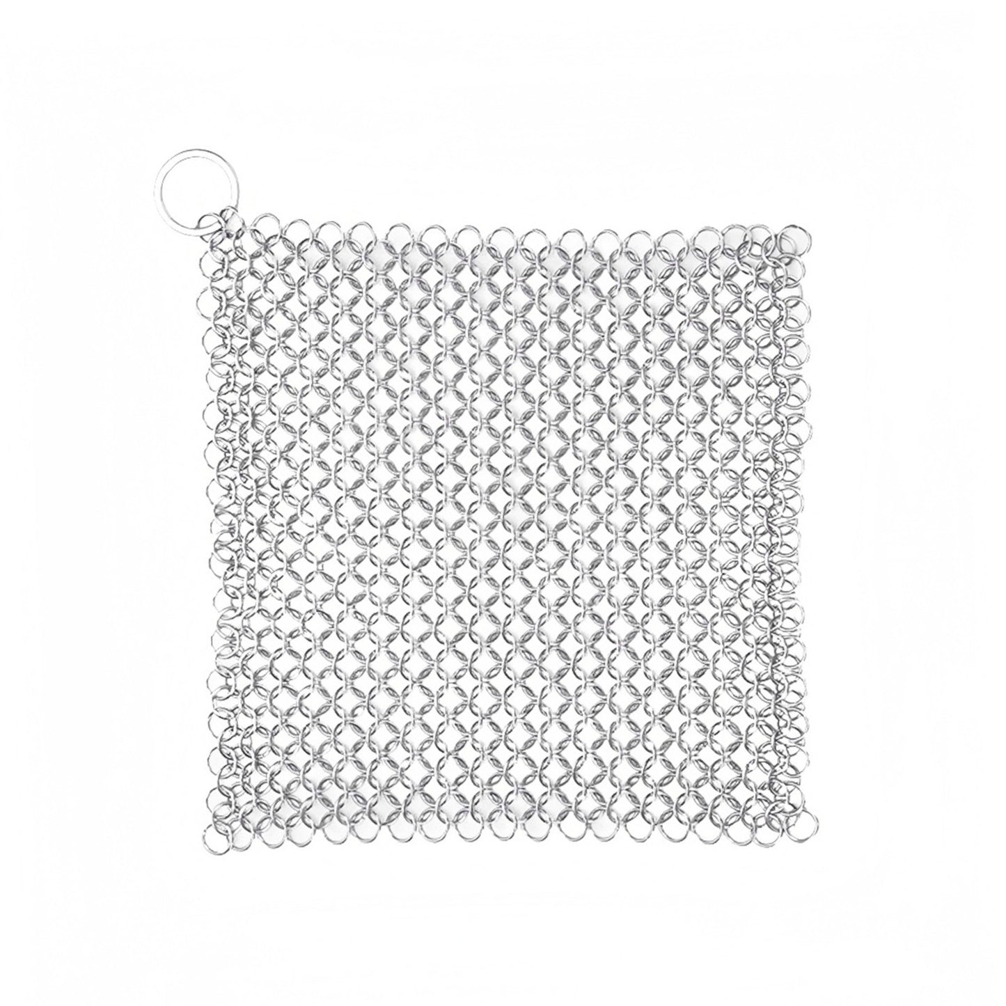 1Pack 7" Outdoor Grills Stainless Steel Chainmail Scrubber Tough on Grime