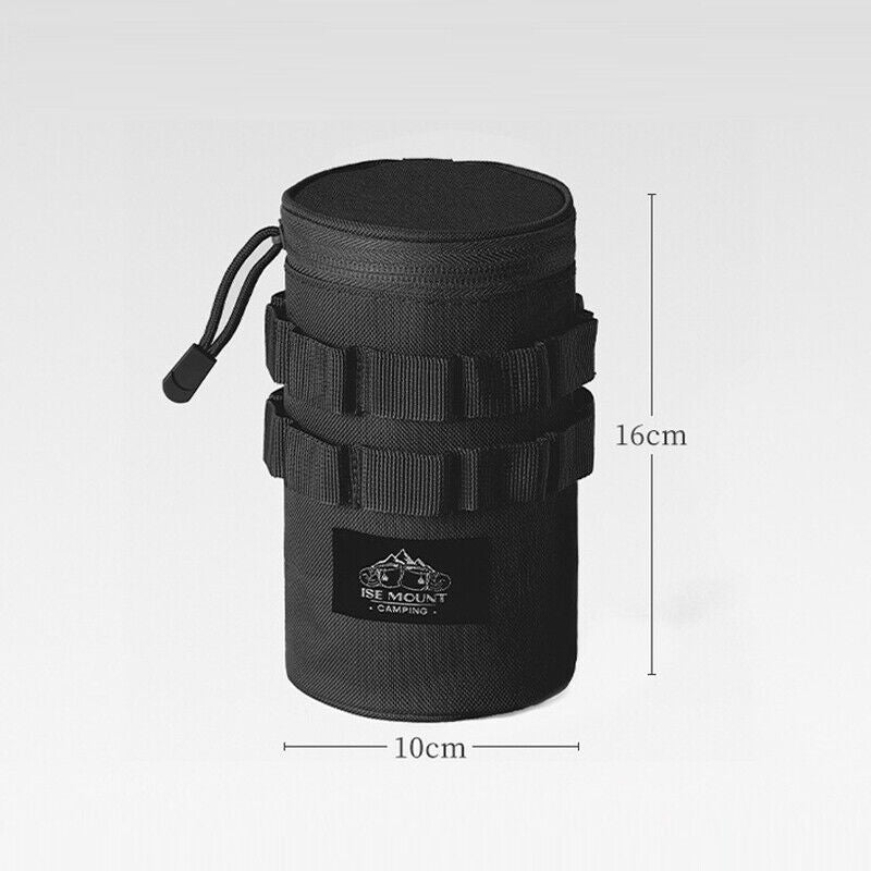 Outdoor Tactical Camping Tea Beer Cup Storage Bag Water Bottle Holder Hangable