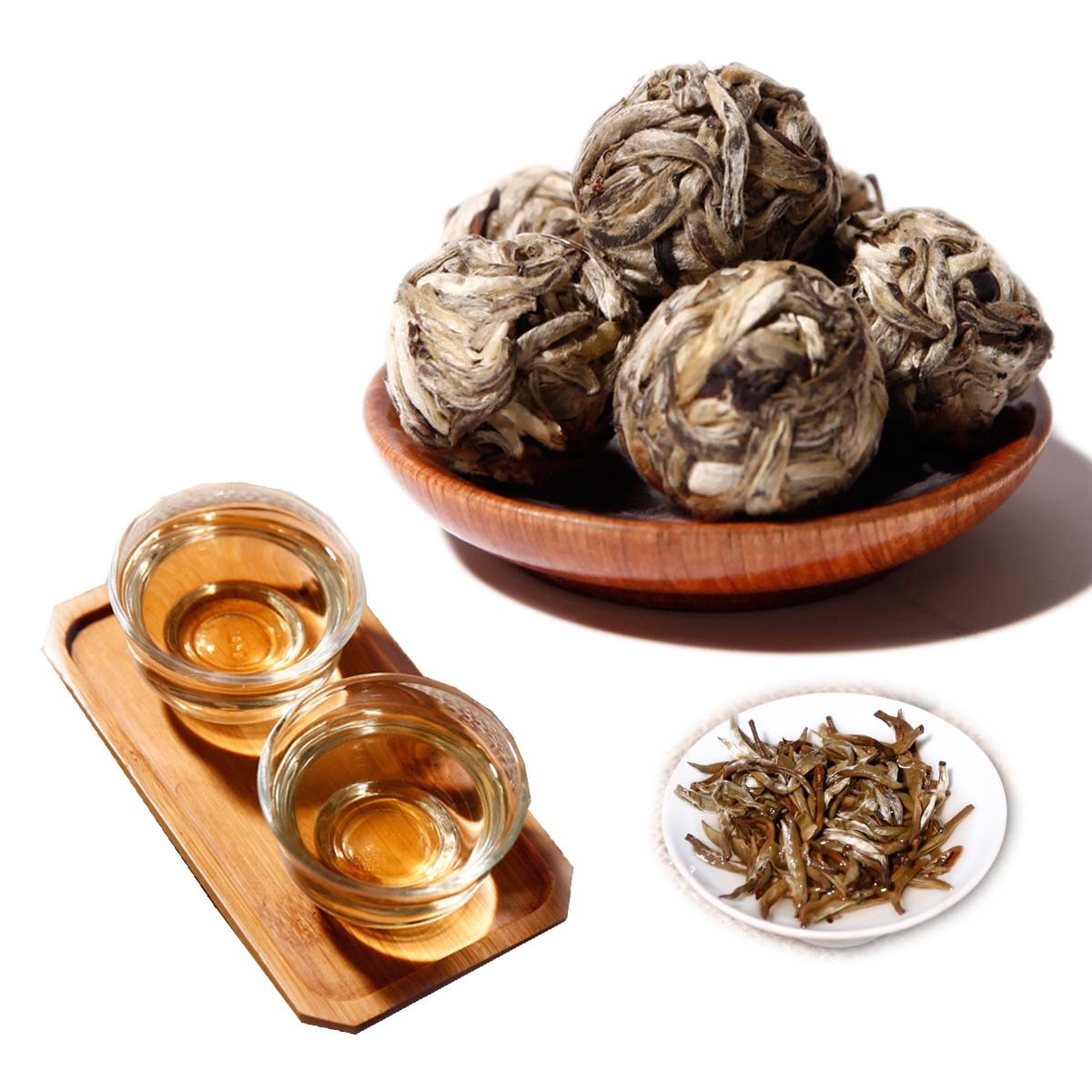 Yunnan Pu-erh Tea cha Tea Mini Dragon Ball White Silver Needle Health Green Food