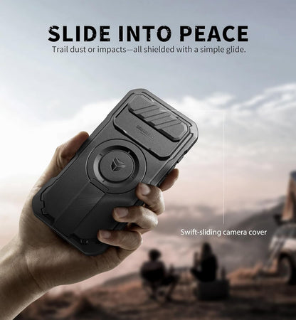 for Iphone Air Case with Slide Camera Cover & Adjustable Kickstand & Built-In Sc