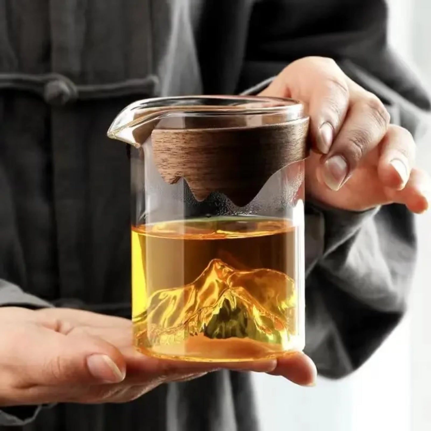Thickened Glass Fairness Cup 240ml 8.0oz Home Kung Fu Tea Set Accessories
