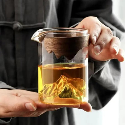 Thickened Glass Fairness Cup 240ml 8.0oz Home Kung Fu Tea Set Accessories