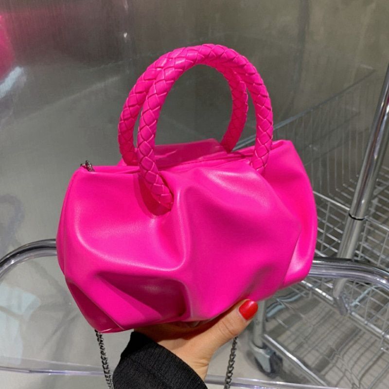Crossbody Bag Green Single Shoulder Bags For Women Fashion Pleated Messenger Bag