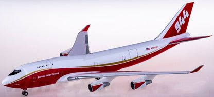 1:200 35CM Hogan BOEING 747-400 Global Supertanker Airplane ABS Plastic Model