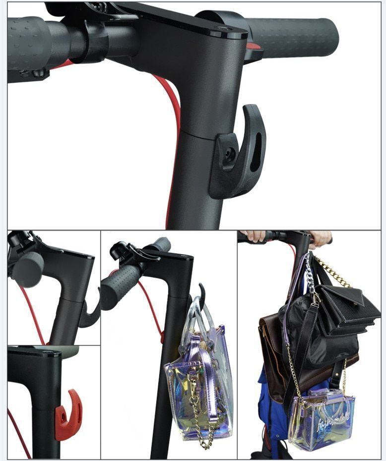 Electric Scooter Front Hook Hanger Accessories Helmet Bags Storage Handle Grips