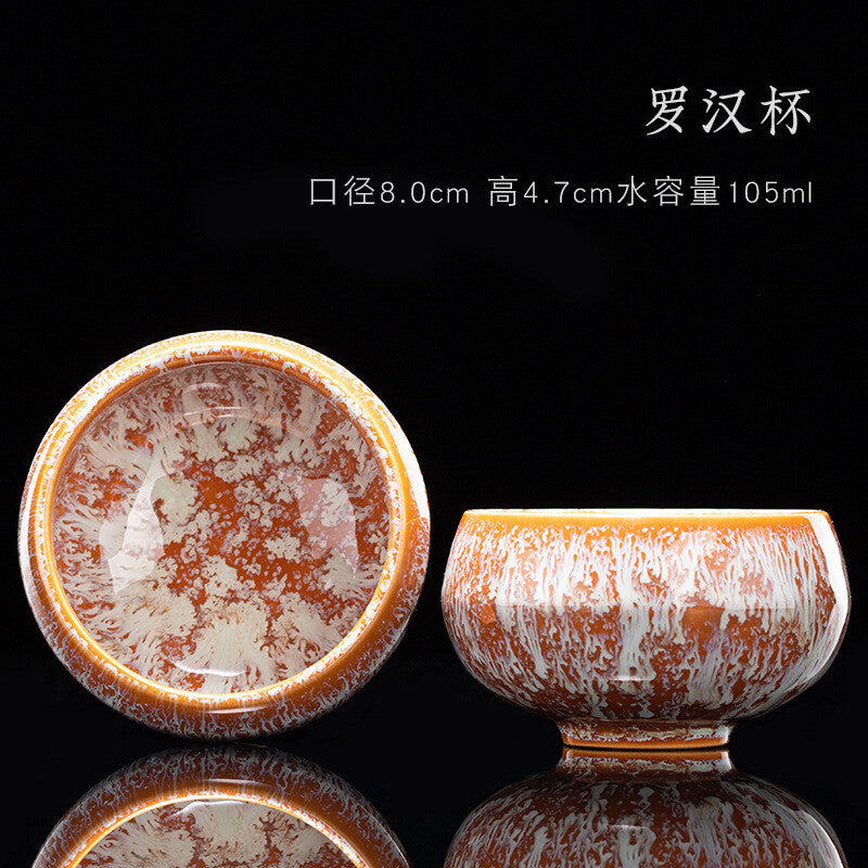 Tea Cup Ceramic Kungfu Teacup Chinese Jianzhan Traditional Ceramic Art Best Gift