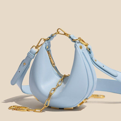Luxury Moon Letter Tote Clutch Handbags Shoulder Lady Crossbody Bag Half Circle