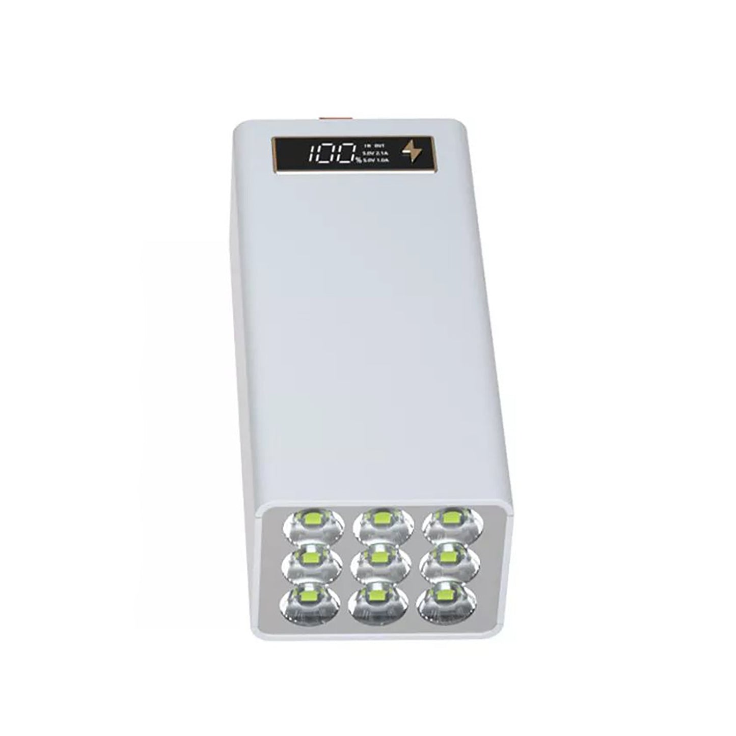 White Detachable Battery Case LCD Display Power Bank Shell Charger Box A