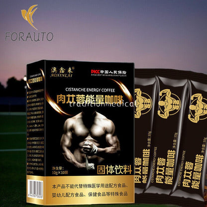 Cortex Eucommia Leaf Ginseng Winery Black Coffee Energy Coffee -