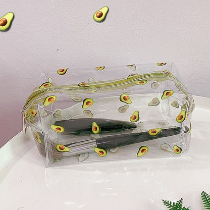 Clear Cosmetic Bag PVC Transparent Makeup Bag Waterproof Case Zipper Travel Bags
