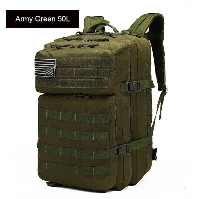 50L Military Tactical Backpack Men Bags Outdoor Sport Hiking Camping Trekking