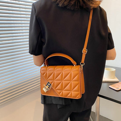Soft Leather Shoulder Bag Female Fashion High-end One-shoulder Diagonal Bag Girl
