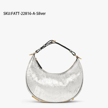 Luxury Moon Letter Tote Clutch Handbags Shoulder Lady Crossbody Bag Half Circle