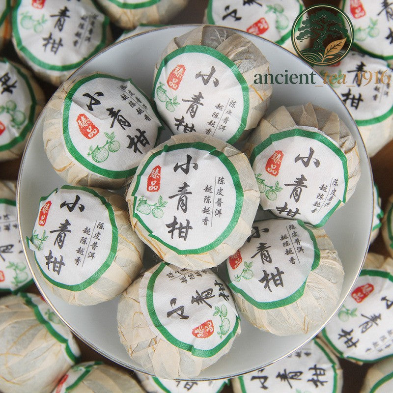 500g Small Green Mandarin Orange Pu'er Tea Royal Court Chenpi Pu-erh