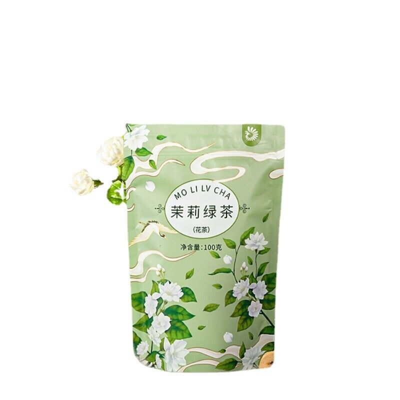 Jasmine Green Tea Roasted Green Tea Jasmine Scented White Hair Herbal Tea 100g