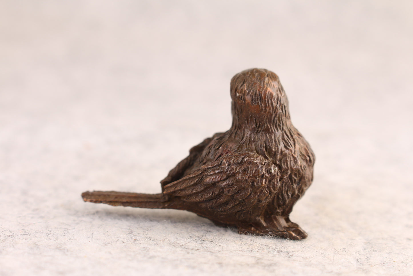 Chinese Lucky bird bronze tree art Statue figure tea pet gift table decoration