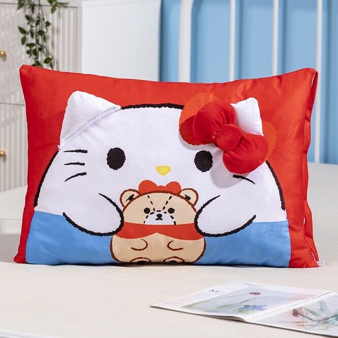 Kuromi My Melody Cinnamoroll Hello Kitty Bed Pillow Case Cover Soft Pillowcase