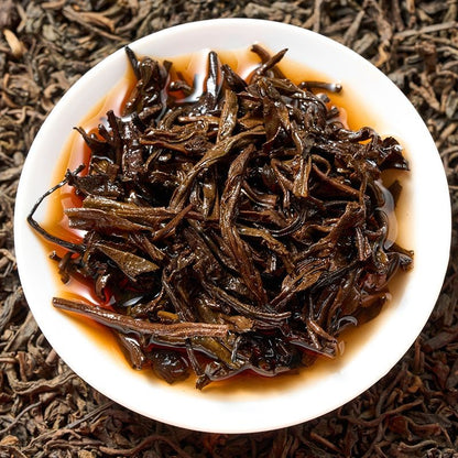 500g Yunnan Menghai Ripe Pu'er Tea Authentic Ancient Tree Royal Court Bulk Tea