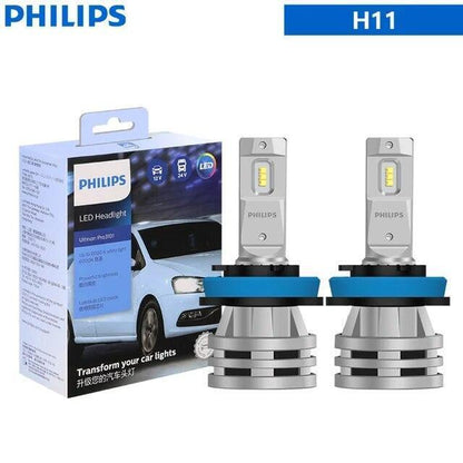 2pcs Philips Ultinon Pro3101 H1 H3 H4 H7 H11 HB3 HB4 HIR2 LED Car Headlight Kit