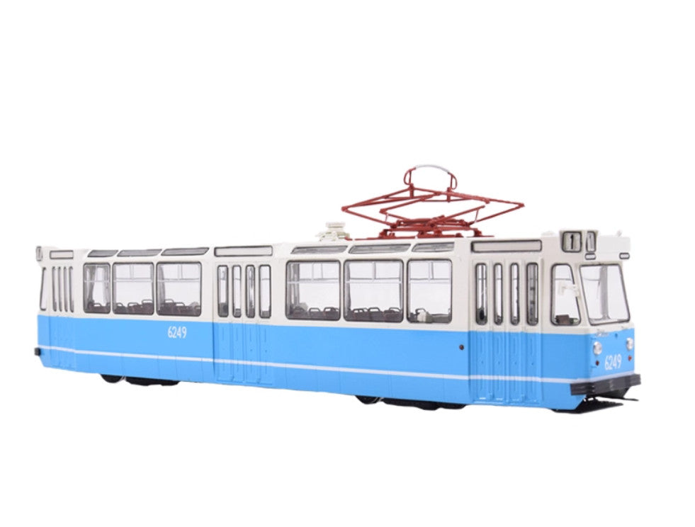 1:43 SSM LM-68 Leningrad Tram City Public Transport Passenger Car Diecast Model