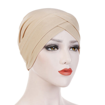 Women Stretch Turban Hat Hijab Headwear Hair Loss Chemo Cap Headwrap Head Cover*