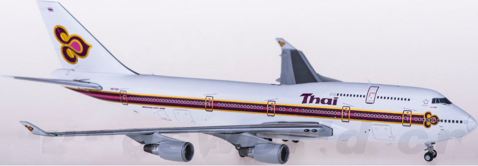 1:400 JC Wings Thai BOEING 747-400 Passenger Airplane Diecast Airplane Model