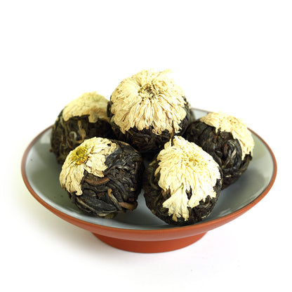 GOARTEA 2017 yr White Chrysanthemum Yunnan Puer Tea Pu'er Puerh Tea Raw Ball Tuo-