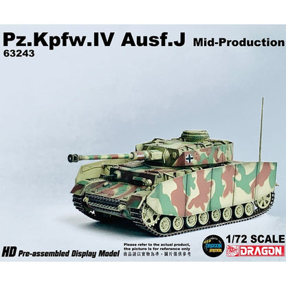 1/72 German Tank No. 4 J-Model with Side Skirt Armor Muddy Coating Version