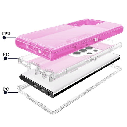 For Samsung Galaxy S23 S23+ S23 Ultra Clear Case w Clip Holster Belt Stand Cover