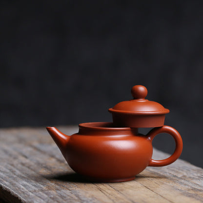 90ml Chaozhou Real Yixing Zisha Level Small Tea Pot Zhu Clay Good Sealed Pot