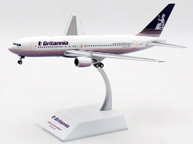 1:200 25CM JC Wings Britannia BOEING 767-200ER Passenger Airplane Diecast Model