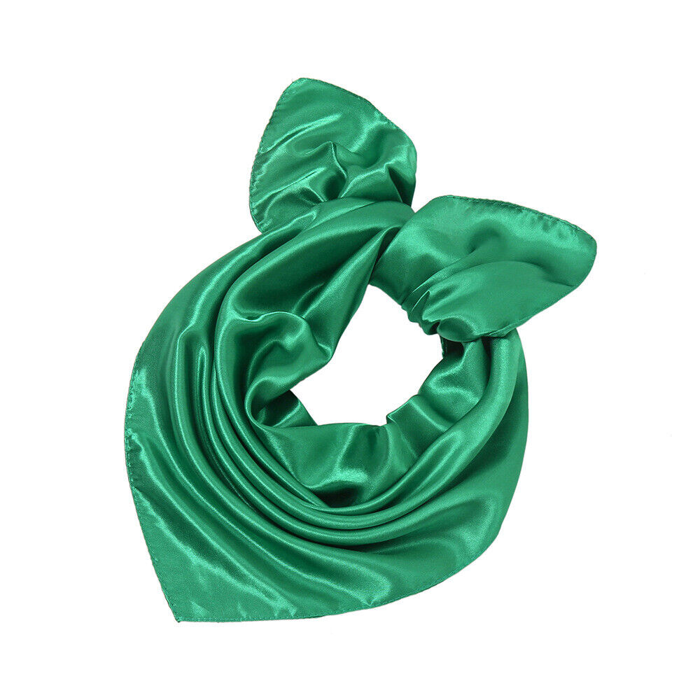 Silk Square Scarf 60cm Satin Neck Hair Tie Band Bag Ribbons Shawl Hijab 60*6