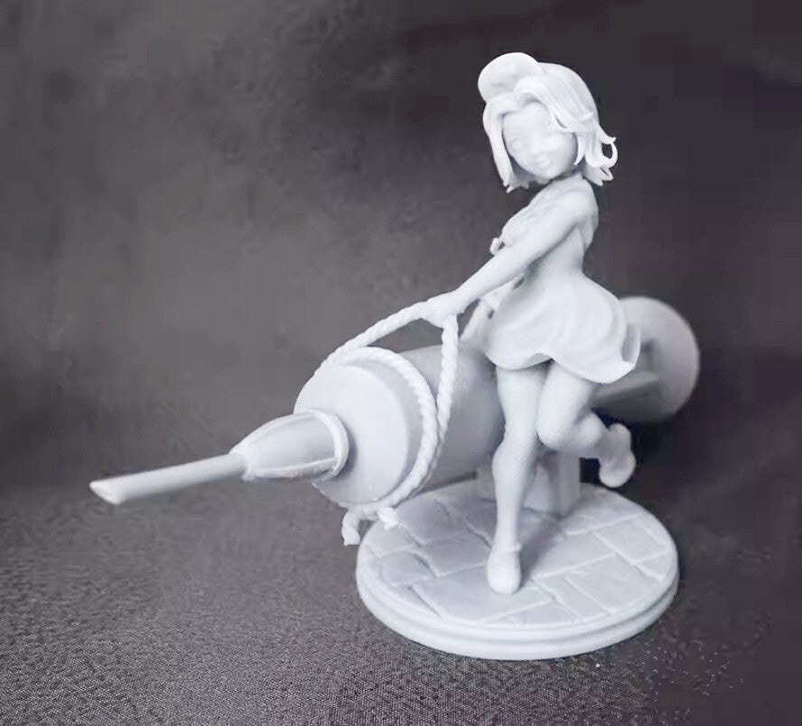 1/18 resin figure model Cartoon nurse 3D printing unassembled unpainted