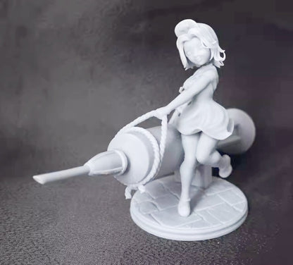 1/18 resin figure model Cartoon nurse 3D printing unassembled unpainted