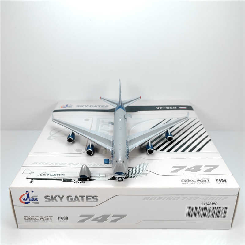 1:400 JC Wings SKY GATES BOEING B747-400F Passenger Airplane Diecast Model