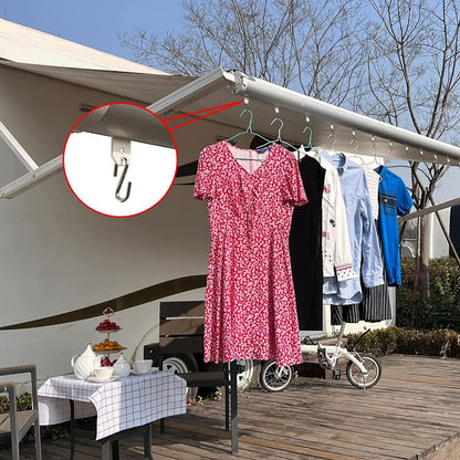 10 piece outdoor clothes drying car canopy hook camping RV sunshade hook-USA