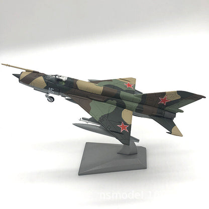 1:72 Soviet Classic Fighter Mig-21 MiG 21 Diecast Alloy Military Aircraft Model