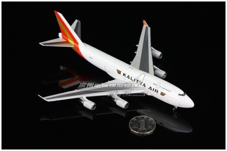 1:400 Phoenix KALITTA AIR BOEING 747-400 Passenger Airplane Diecast Plane Model
