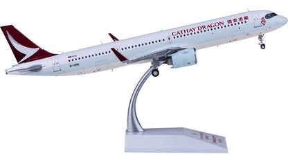 1:200 JC Wings CATHAY DRAGON AIRBUS A321neo Passenger Airplane Diecast Model