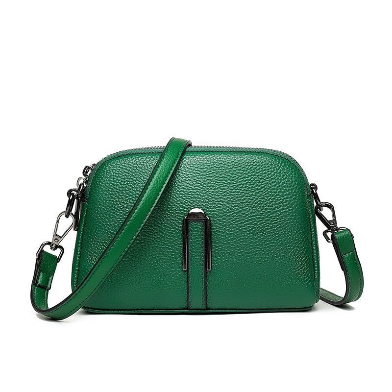 Fashion Crossbody Purse Handbag Genuine Leather Vintage Shoulder Bag 20*14*8 CM